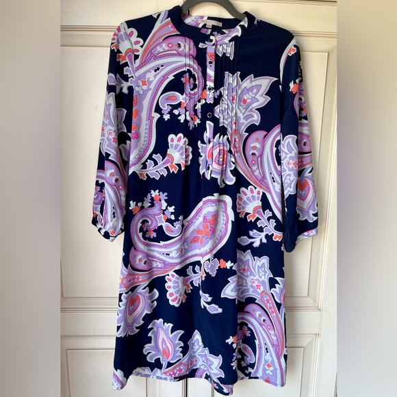 GAP paisley print medium shift dress - Picture 1 of 9